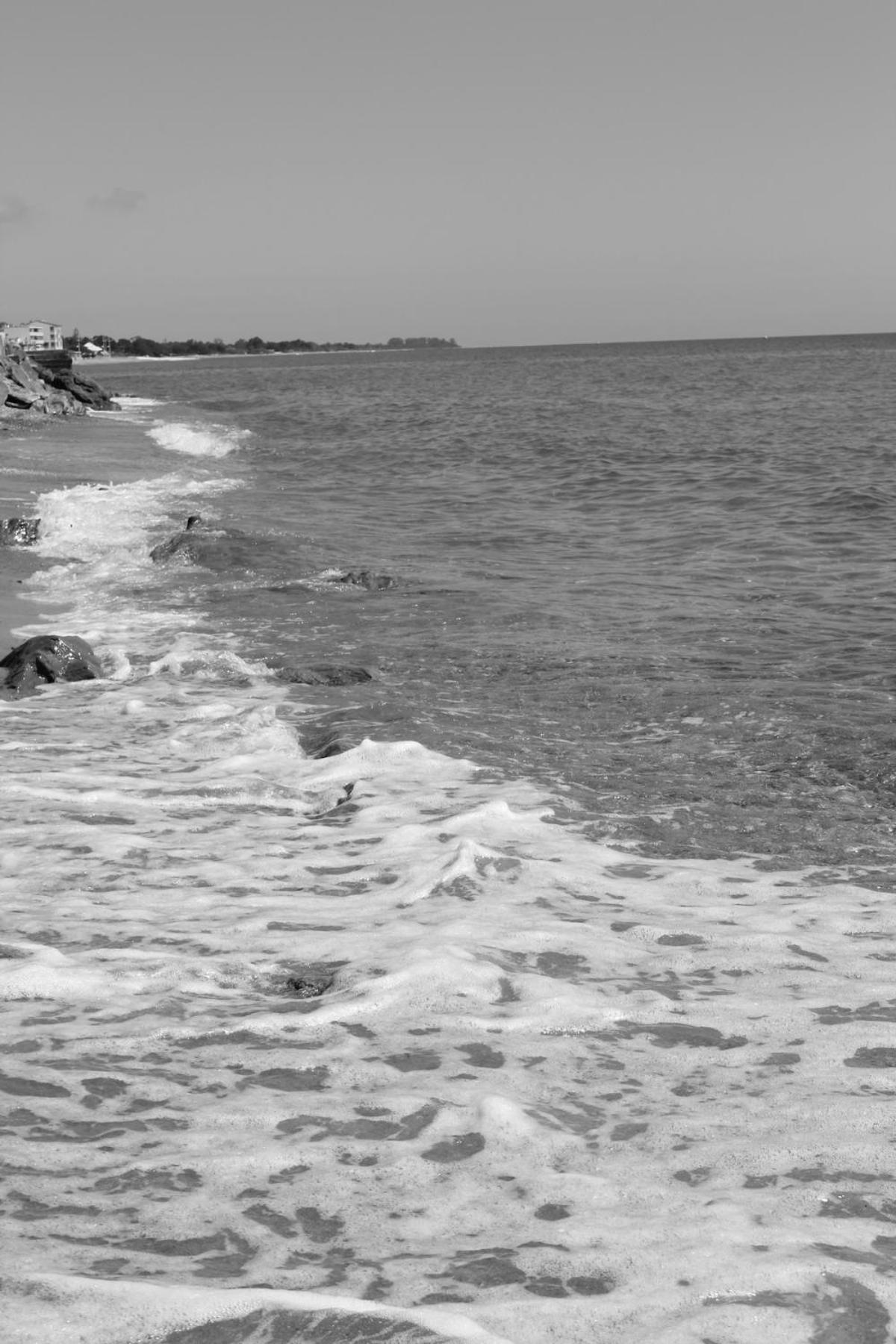 Bord de mer, pieds dans l'eau, vue panoramique Villa San-Nicolao Buitenkant foto